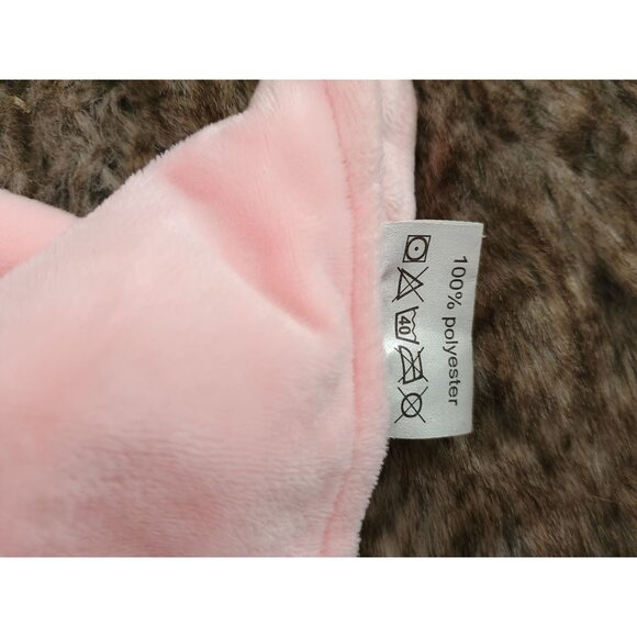 Crevent Soft Pink Unicorn Baby Security Blanket‎ Lovey Plush Head Dotted Texture - Picture 6 of 9
